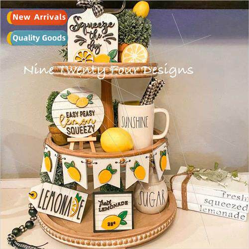 New Layered tray decoration Lemon Sunflower Heart Layered Tr