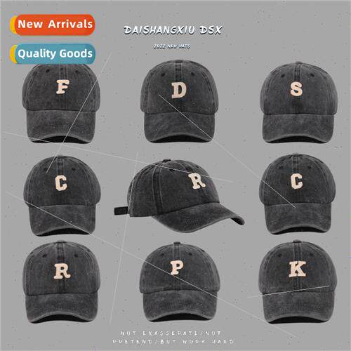 Hat female nd spring and summer sun hat patch letters sunscr
