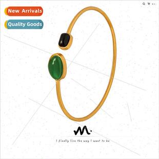 tanium steel green palace bla bracelet retro plated New gold