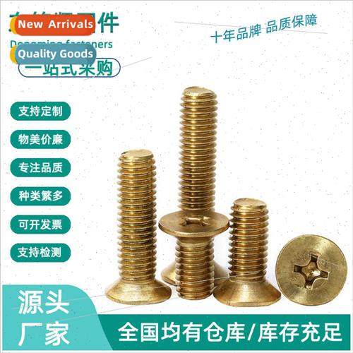 Brass Phillips flat head small screws GB819 brass countersun