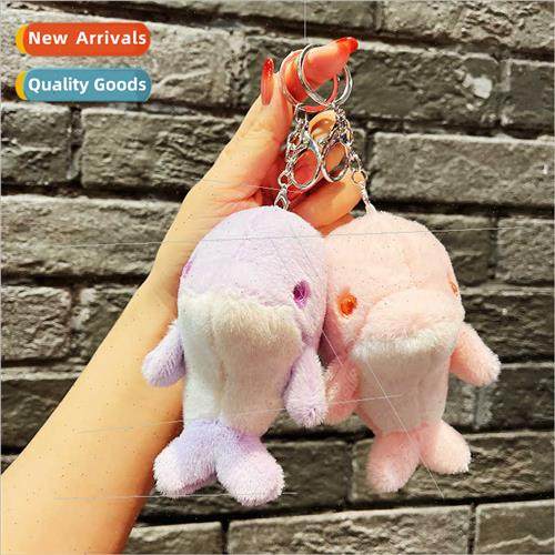 Cute simple dolphin doll plush toys schoolbag pendant mini c