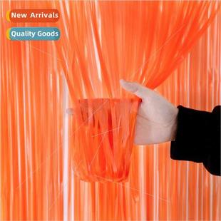 New fluorescent macaron rainscreen door curtain tassel backd
