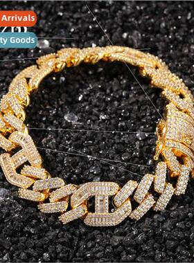 Europe new 3 to 1 hipster hip hop bracelet Hiphop zirconia b