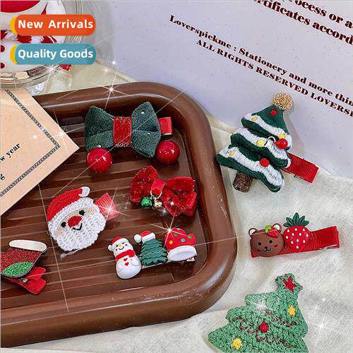 Children Christmas hair clip set girls cute ltle clip prince