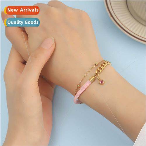 Europe new double spelling Milan rope gold-plated stainless