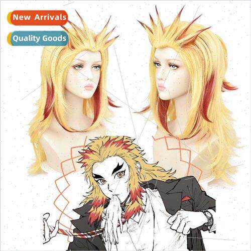 Ghosts blade cos wig purgatory apricot Shurou yellow red gra