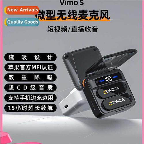 VimoS Wireless Microphone Lavalier Radio Mics Recording Devi