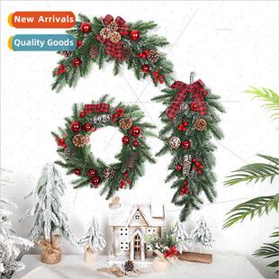 Christmas wreath Christmas crockery rattan PE Christmas deco