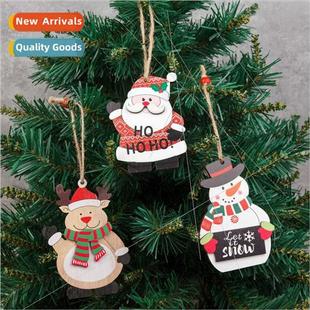 Hanging Wooden Old Christmas Charms Tree Small New Painted