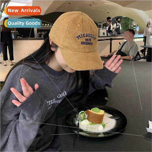 1975 Japanese retro corduroy baseball cap children fall wint