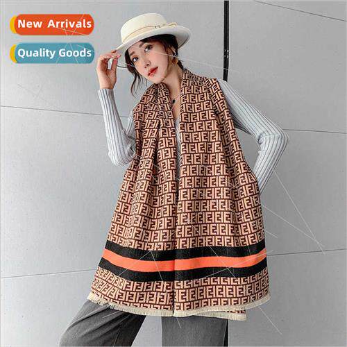 Scarf female fall winter new double-sided imation cashmere l