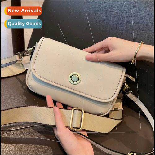 Round small gold lock shoulder slanting cross small square b