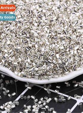 2*3mm gold-plated tube rice beads diy weaving bracelet neckl