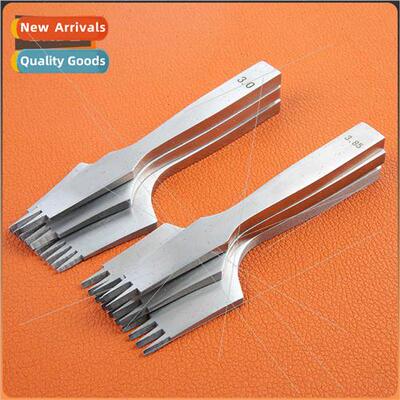 New leather oblique flat chop diamond chop leather art carvi
