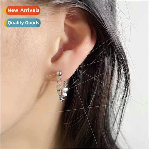 Earrings 2023 Geometric Beaded Earrings Long Triangle Square
