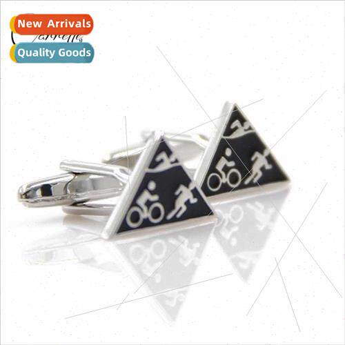 August New Products Triangular cufflinks fine chic cufflinks