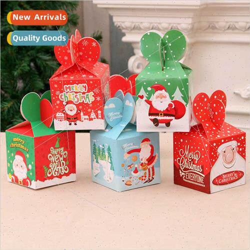 Christmas new folding apple box cartoon Christmas Eve packag