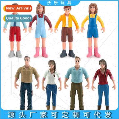 Miniature micro landscape characters handmade toy model doll
