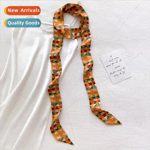 Korean  new spring fall summer small silk scarf female hair