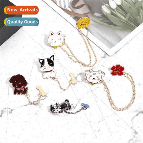 Japanese cartoon cute children brooches Fighter Teddy dog tu