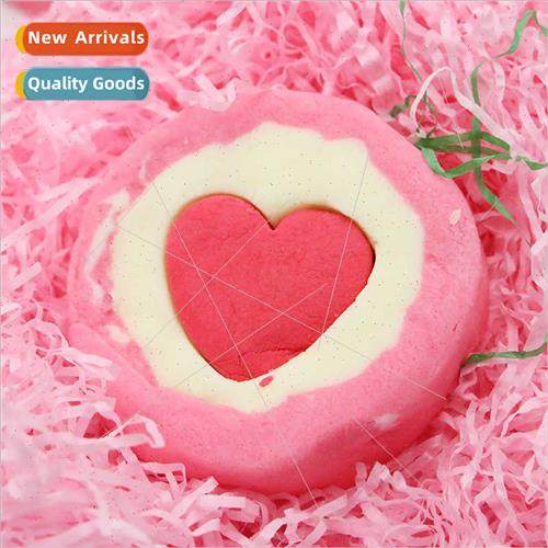 Heart Shaped Bubble Bath Rose Scented Bath Salt Balls Essent