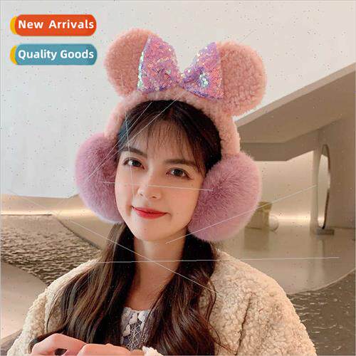 Bear ears ear muffs warm winter female Korean  cute students