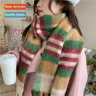 cashmere red retro new EnglChr plaid faux khaki Winter green