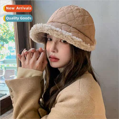 Hat women fall winter padded hundred ride cold bucket hat sh