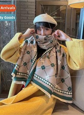 2023 new Europe Uned States full cashmere scarf cashmere air