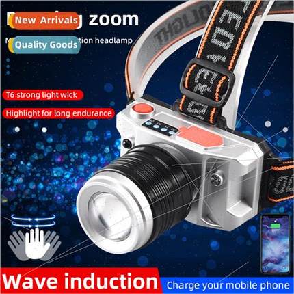 led headlamp strong light induction mining lamp rechargeable