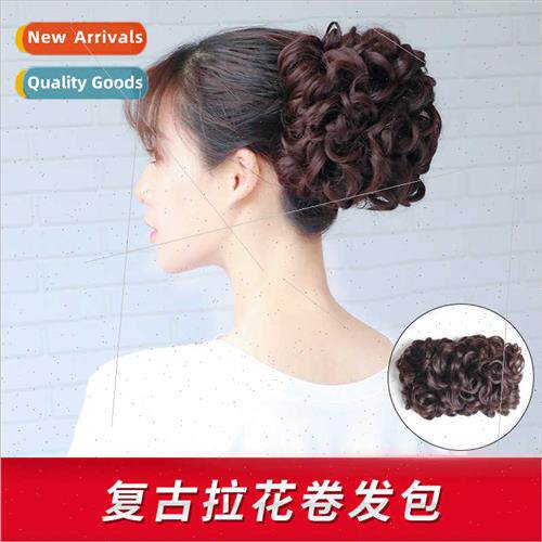 Wig female hair band Marble head fluffy realistic curly hair