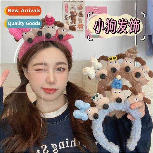 Autumn winter cute cartoon plush puppy hair bands hair clips