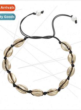 jewelry Hawaiian casual necklace handmade shell short paragr