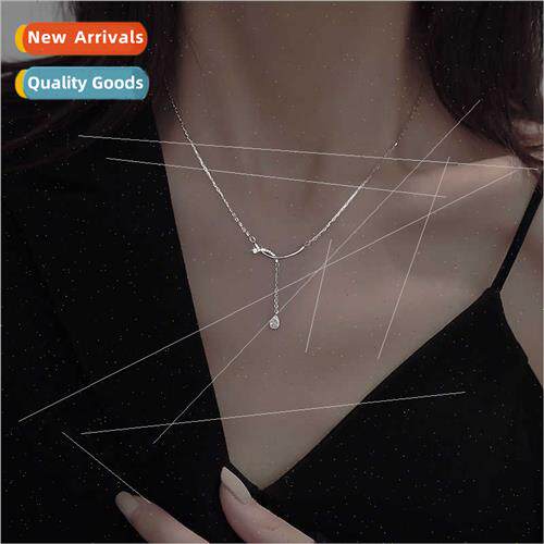 Water drop necklace female niche premium ins student bff tas