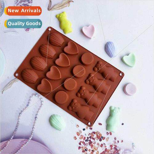 16 sets 4 sets bear hearts 8 chocolate biscu molds cake mold