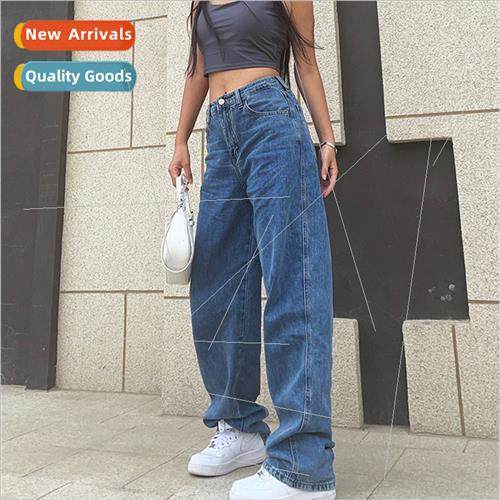 Blue jeans womens retro setwear pants plus size clothing hi