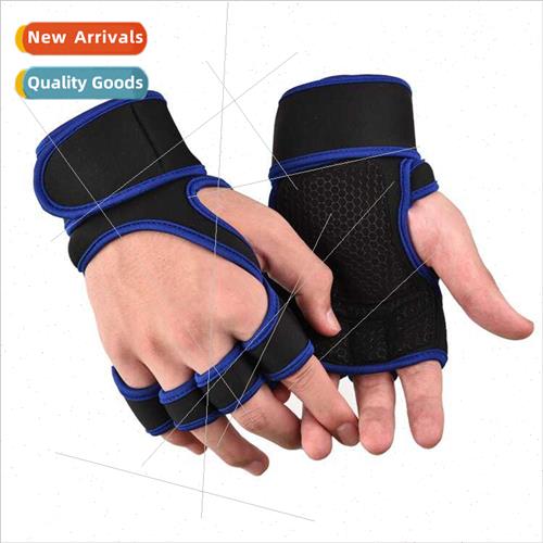 Men Women Fness Gloves Palm Protectors Gym Dumbbells Equipme
