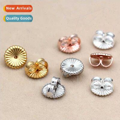 diy accessories fashion flower earplugs 925 silver ear plugs