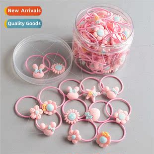 hair band head children rope tie girls cute leather Korea