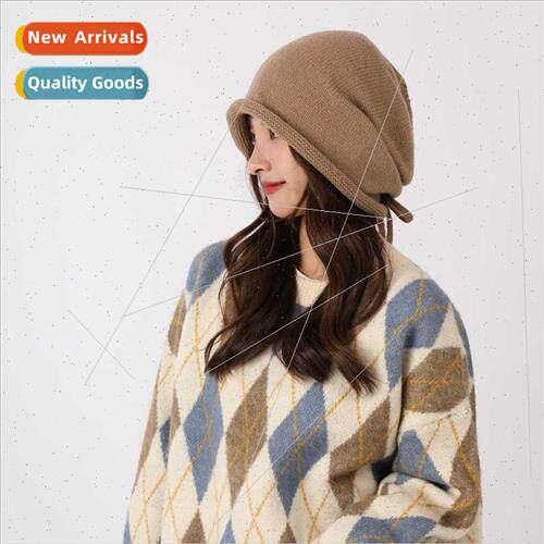 Pile hats female fall winter Japan system show face small pa