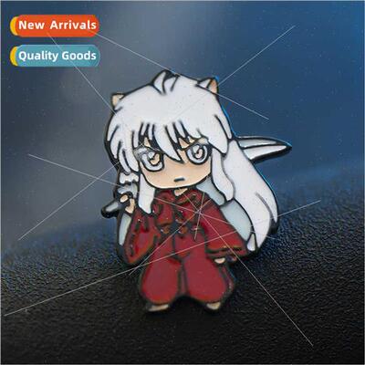 cartoon anime Inuyasha around mica metal badge children bags