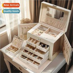 Jewellery box large capacy PU leather accessories box jewell