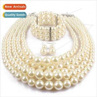 temperament necklace simple geometric multilay round Jewelry