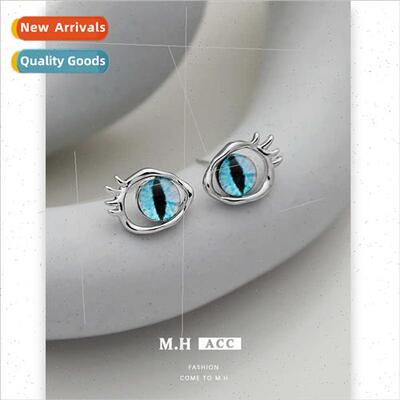 Devil eye earrings ins niche earrings simple hundreds earrin
