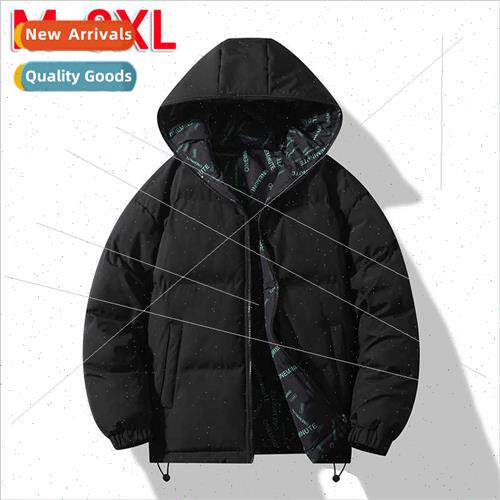 Double-sided wear cotton jacket men autumn winter 2023 new t