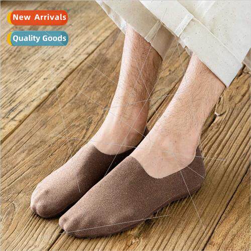 Thickened  padded warm de velvet socks men winter invisible