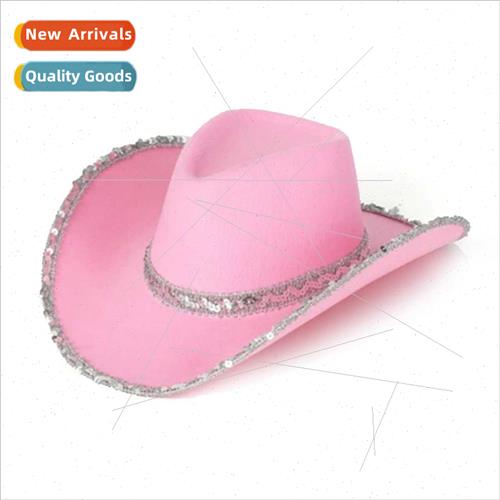 Halloween Makeup Dance Wah Sequined Cowboy Hat Western Jazz