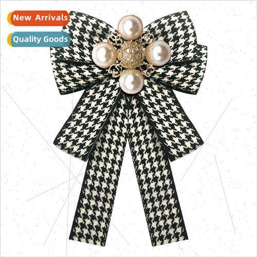 Europe Bow Tie Double Bow Tie Black Whe Thousand Bird Plaid