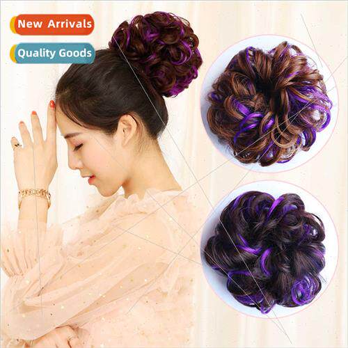 Color wig ring rubber band curly hair package pick dyed flow
