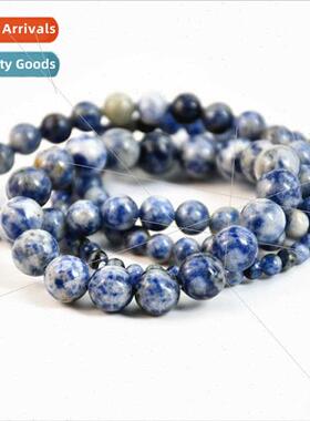 Round bead blue dot stone strings 适用men women single circl